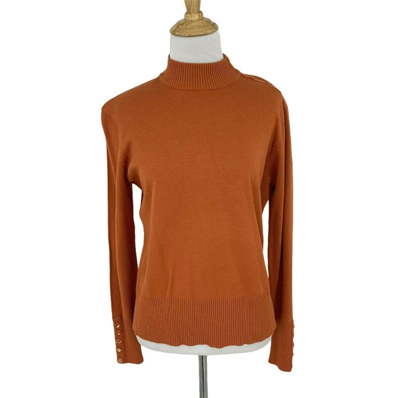 Vintage Conrad C Sweater Women's Size L Mock Neck Button | Etsy