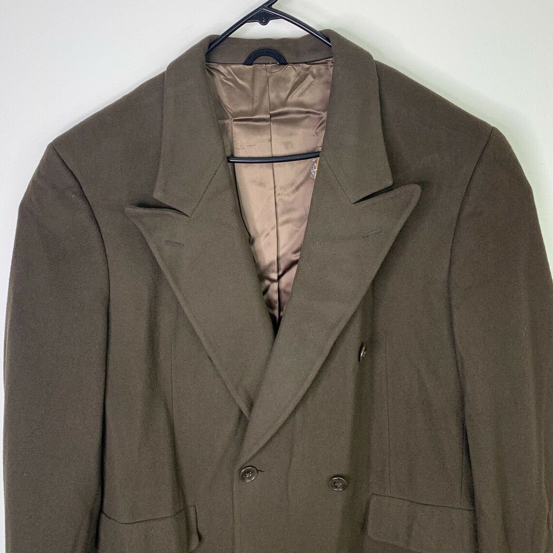 Vintage Christian Dior 100% Wool Overcoat Mens Size L Long | Etsy