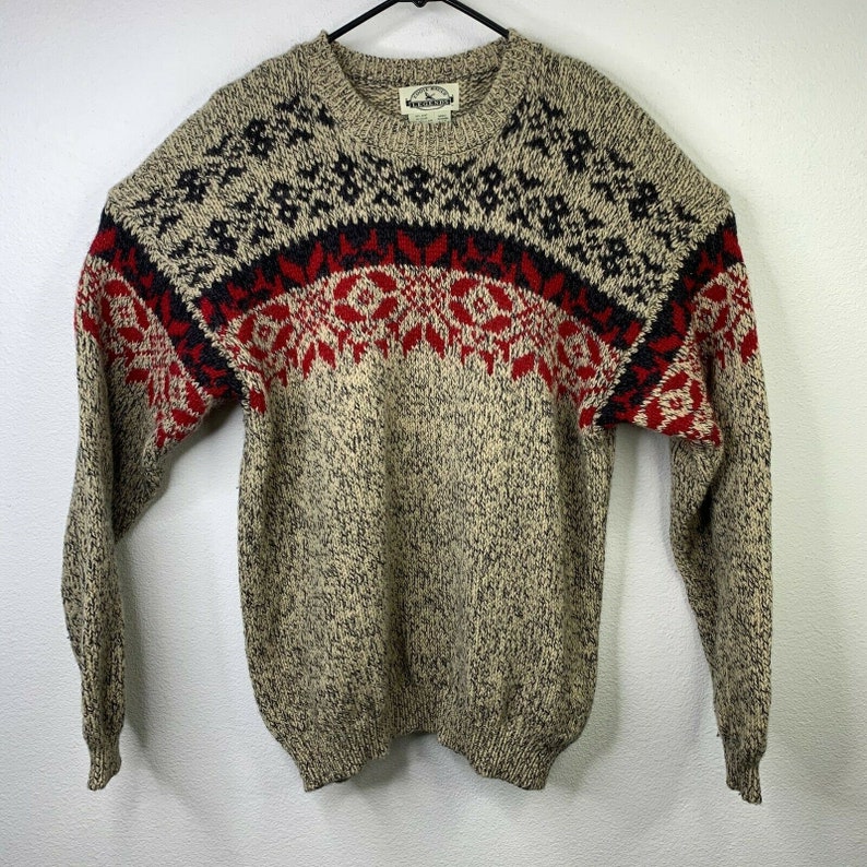 Vintage Eddie Bauer Sweater Men's Size Large Nordic | Etsy