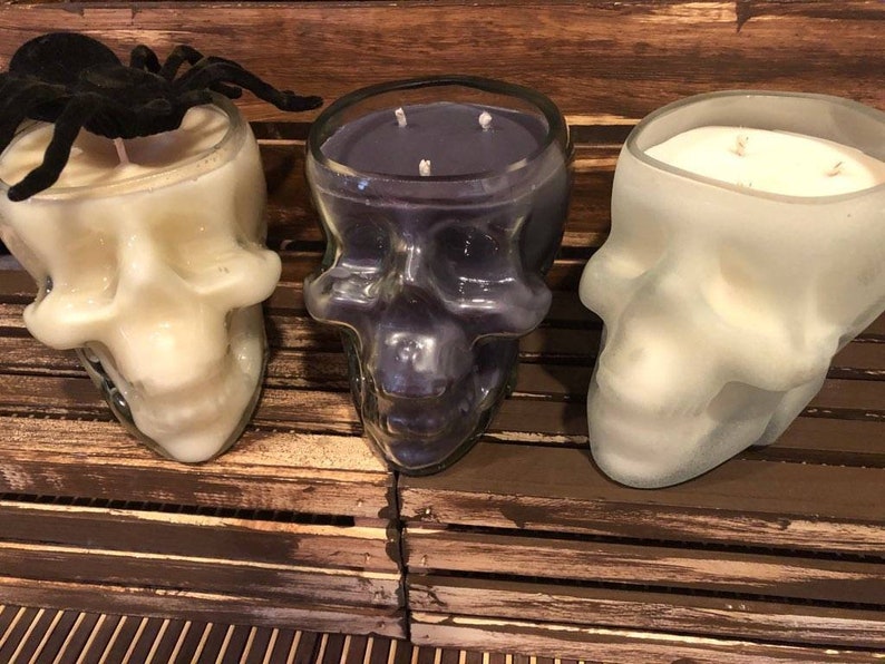 Skull Candy Dish Candle