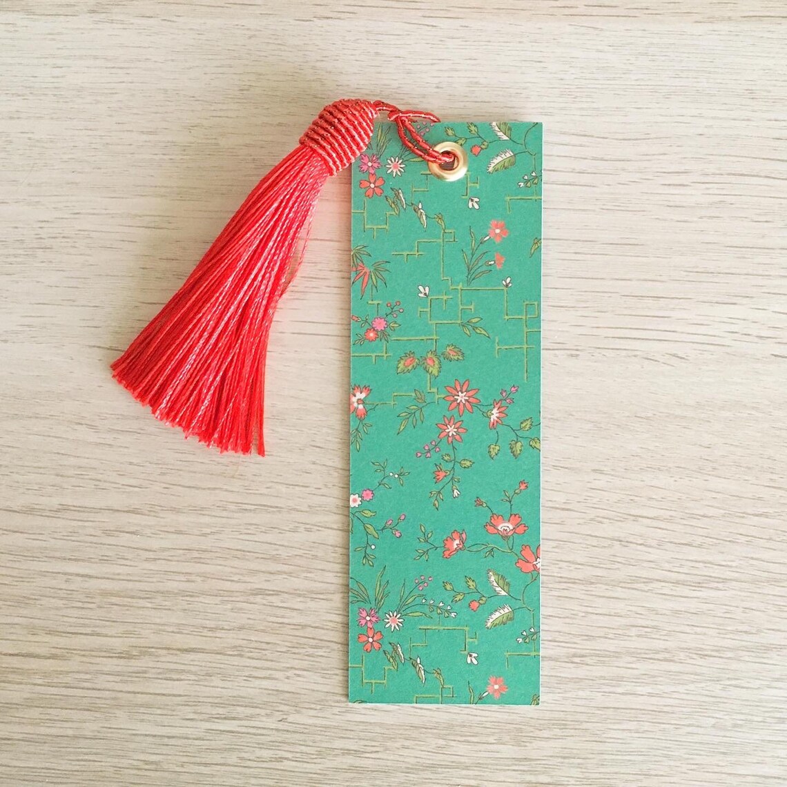 Paper Bookmark with Tassel 1.8 x 5.65 inches Thick Etsy