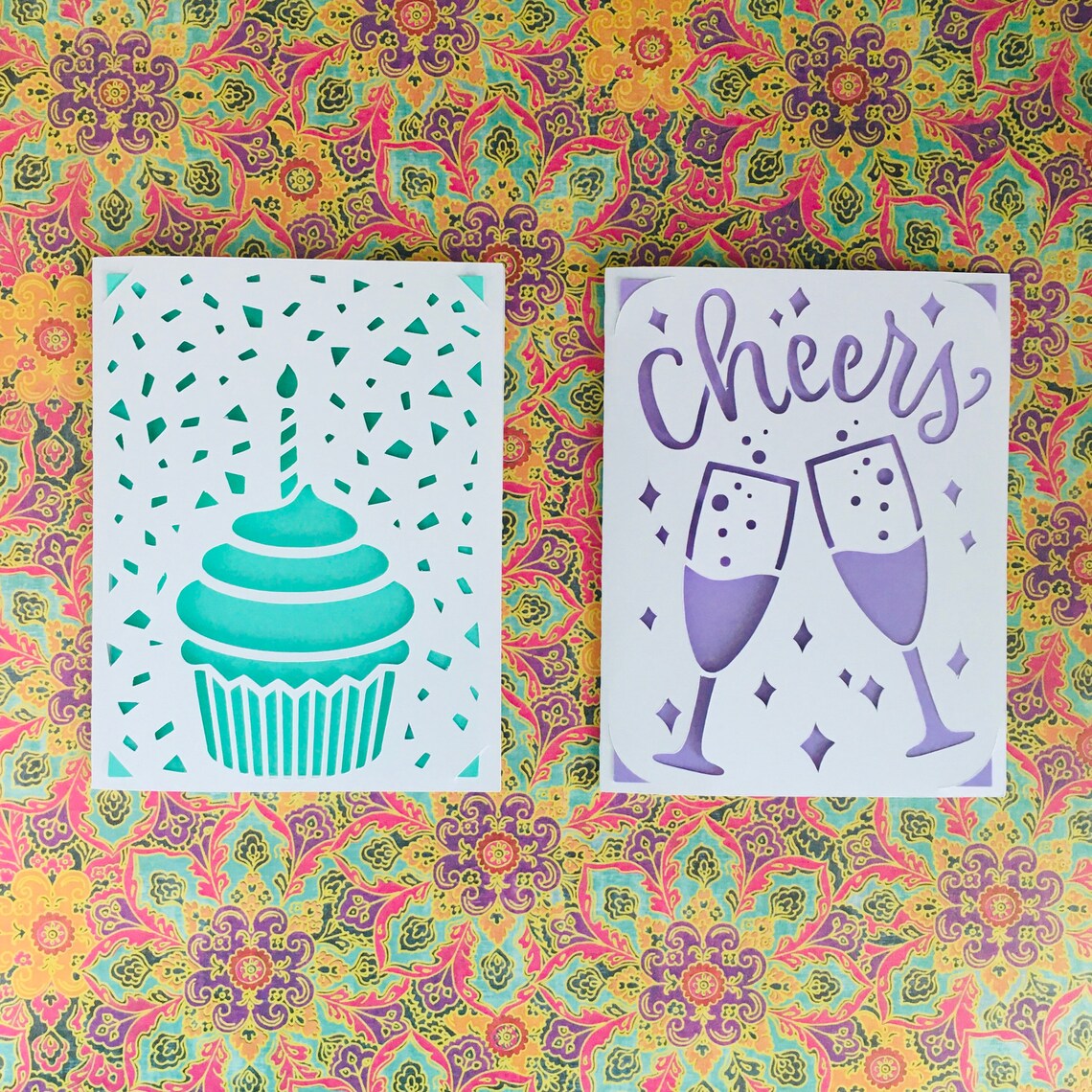 Small CutOut Blank Greeting Cards with 10 Options 4x5.15 Etsy