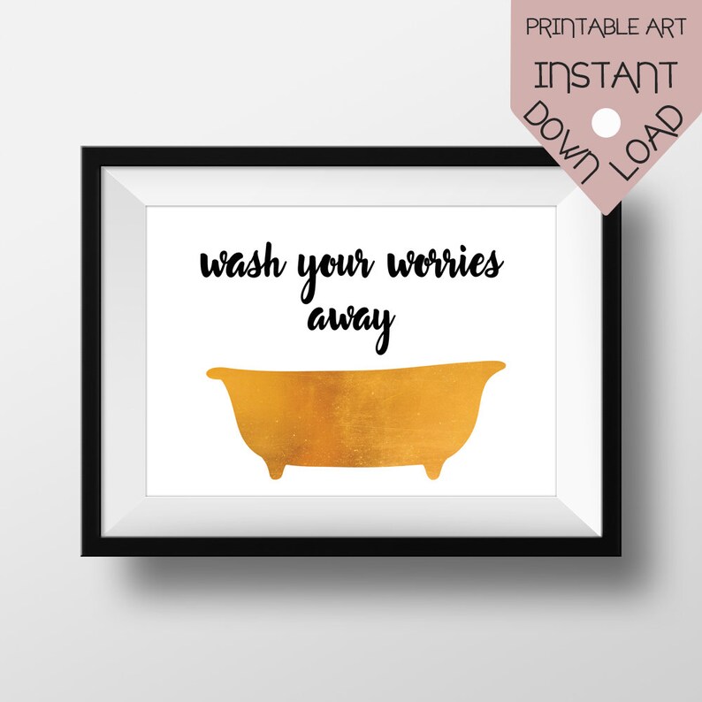 Bathroom quote wall art bathroom wall art bathtub wall art Etsy