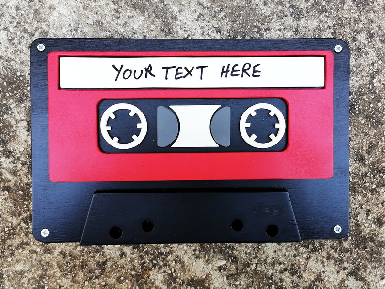 Handcrafted Personalized 3D Cassette Tape Wall Decor / 3D Etsy