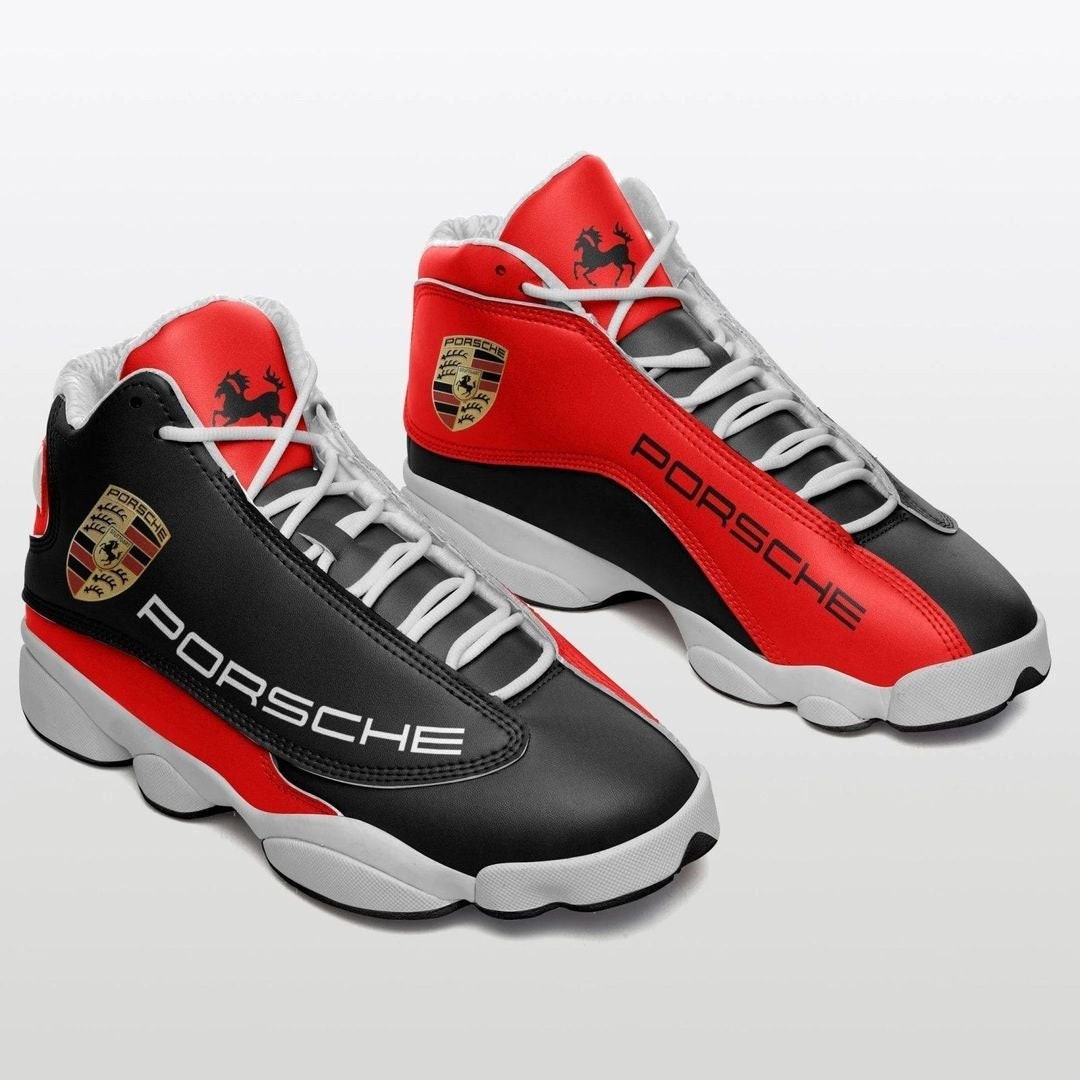 Porsche Red Sneakers Custom Shoes Air Jordan 13 Sneaker Hot 