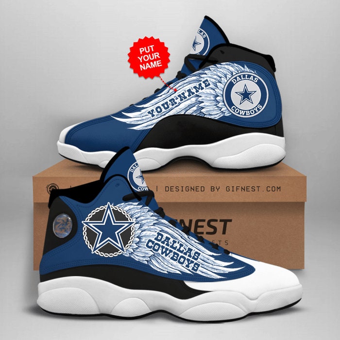 Dallas Cowboys Air Jordan 13 Shoes, Cowboys Limited Custom Shoes