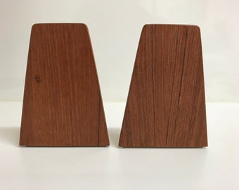 Set of 2 Kai Kristiansen teak bookends - danish design - 1960s