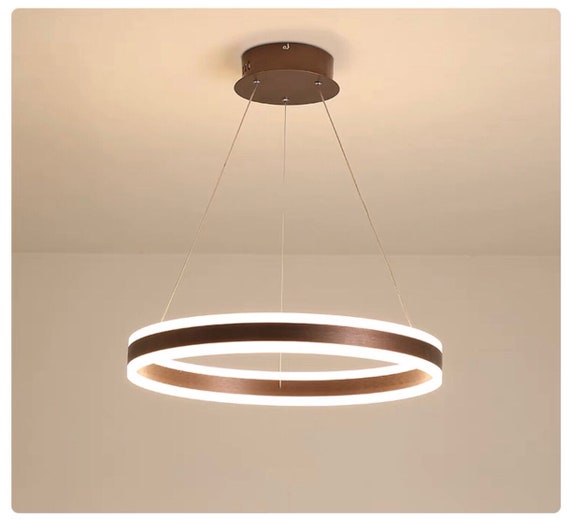 led ring chandelier light