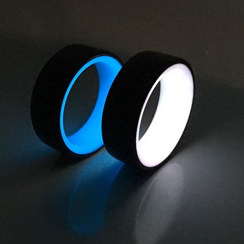 Carbon Fiber Glow Ring With Liner Etsy