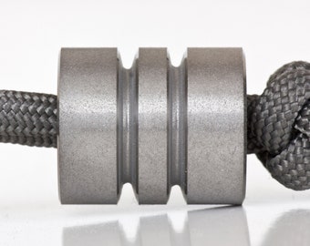 Blasted Titanium Edc Bead