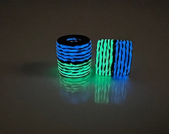 Glow In The Dark Carbon Fiber EDC Bead