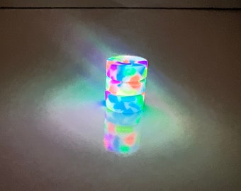 Rainbow Milk Glow In The Dark EDC Bead