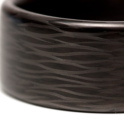 Carbon Fiber Glow Ring. Men's Carbon Fiber Wedding Ring Etsy