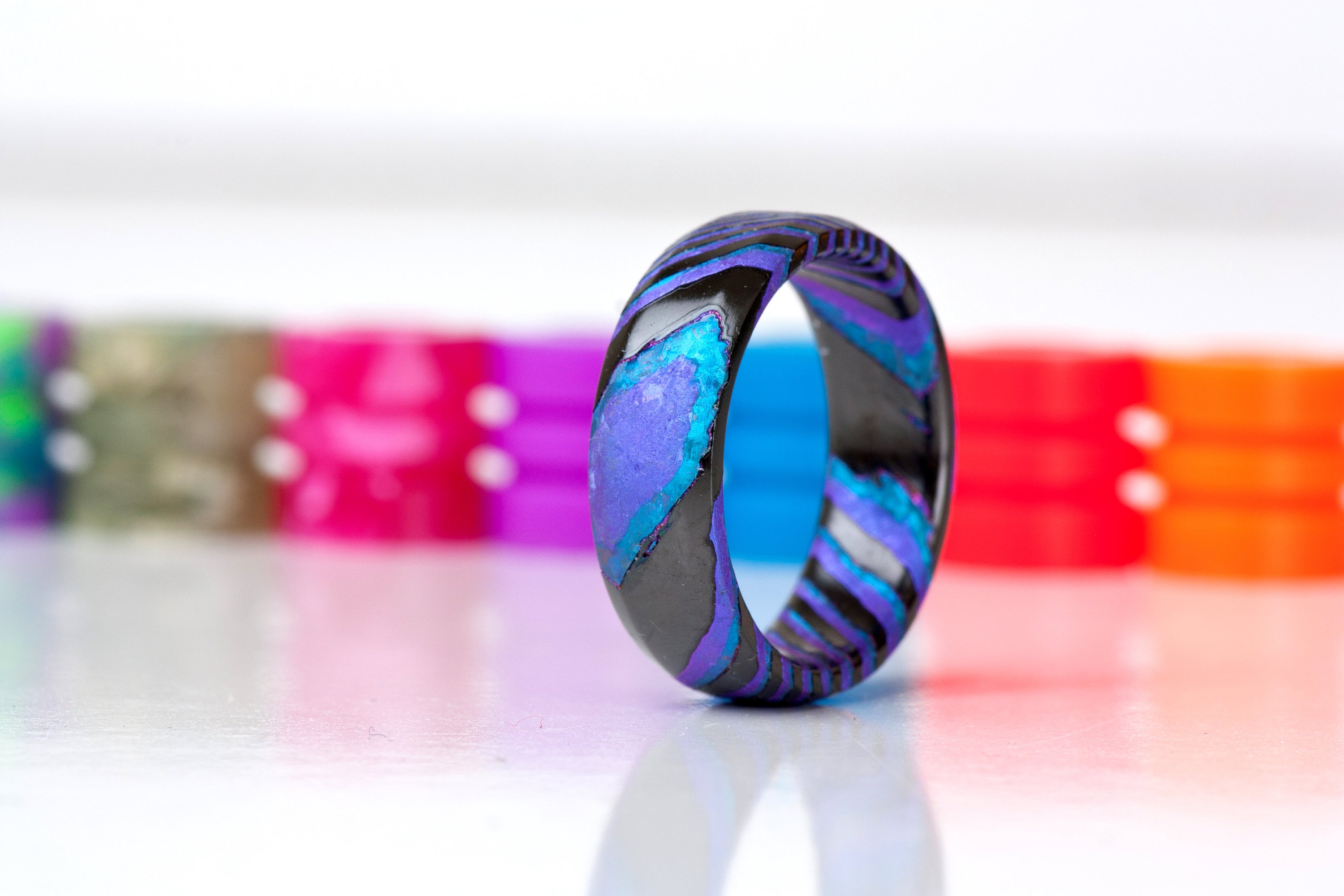 Black timascus ring best sale