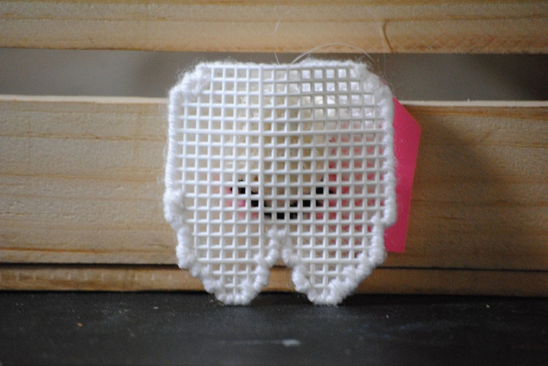 Children/'s Finished Plastic Canvas Tooth Fairy Pouch