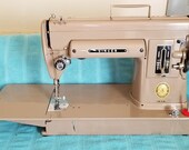 Singer 301A Beige long Bed With Case