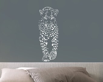 40% Off Wall Decals Cheetah. Animal Leopard Decal. Leopard Bedroom Wall Decor. Home Vinyl Sticker. Home Wall Art Leopard. Animal Stickers