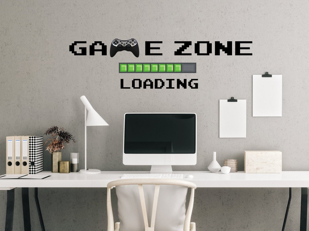 Game Zone Loading Wall Decal. Playstation Game Wall Stickers. Etsy
