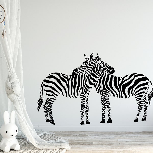 Zebra Nursery Decals Etsy