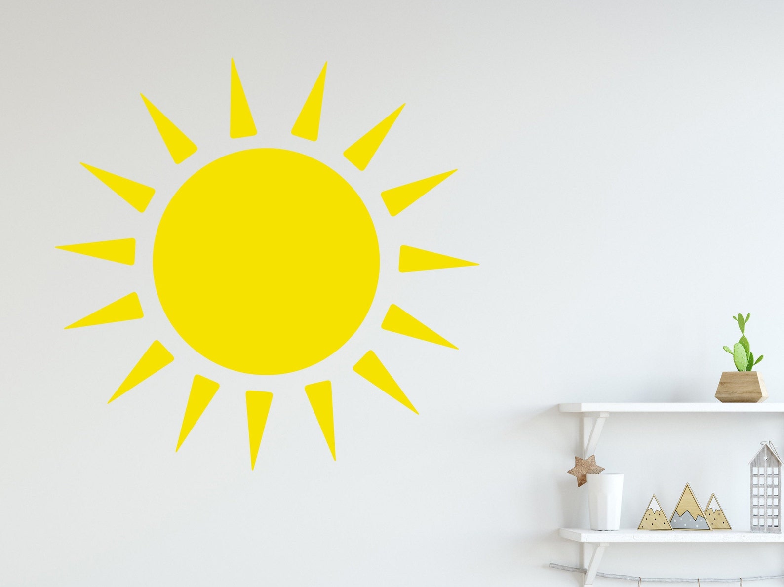 Sun Wall Decals for Nursery. Sun Wall Sticker. Boho Style | Etsy