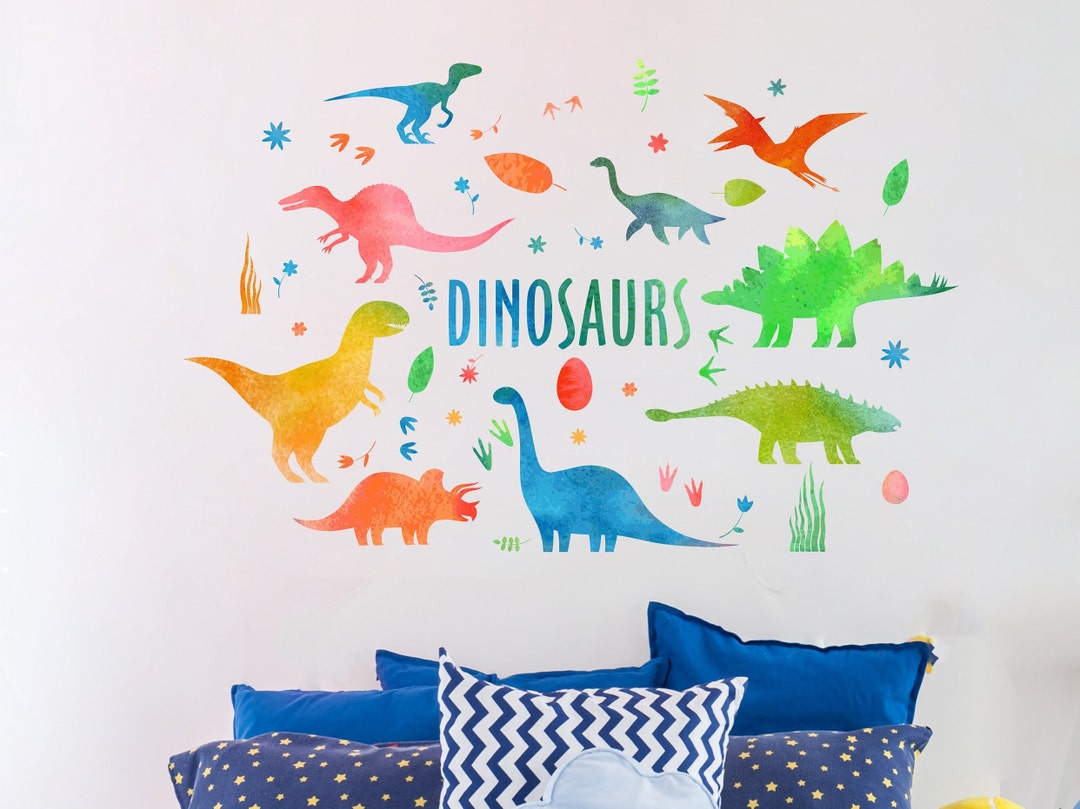 Dinosaurs Wall Decals for Nursery, Dinosaurs Wall Stickers, Dinosaur ...