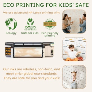 a brochure with a picture of a woman and a child