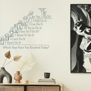 Removable Motivational Phrase Wall Sticker, Teamwork Quotes Decal, Work Environment Quotes Wall Decor School Classrooms and for Offices