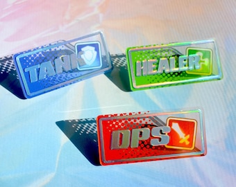 XIV Class Acrylic Pins with Holo Foil - 2.5 inch