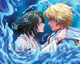 Tidus/Yuna- 8x12" Print