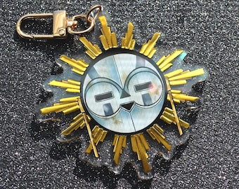 Esquie - 3in Acrylic Keychain with Gold Foil