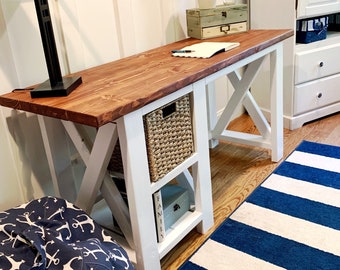 Rustic Desk With Drawers - Etsy