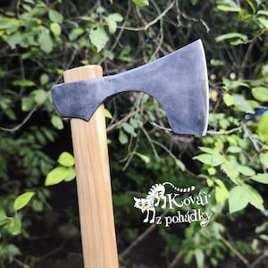 Handgefertigte Hirtenaxt, Geschmiedeter Stahl Beil Gehstock