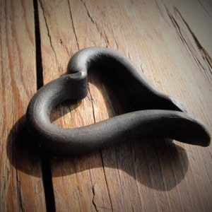 forged heart small decoration