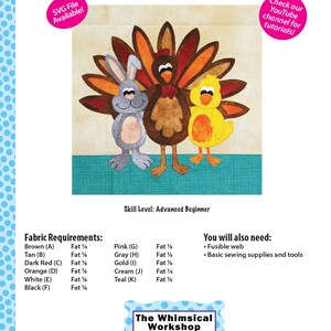 We are Family Quilt Block Pattern _ Digital Download 12 inch Thanksgiving Quilt Block from Block Mania Series image 2