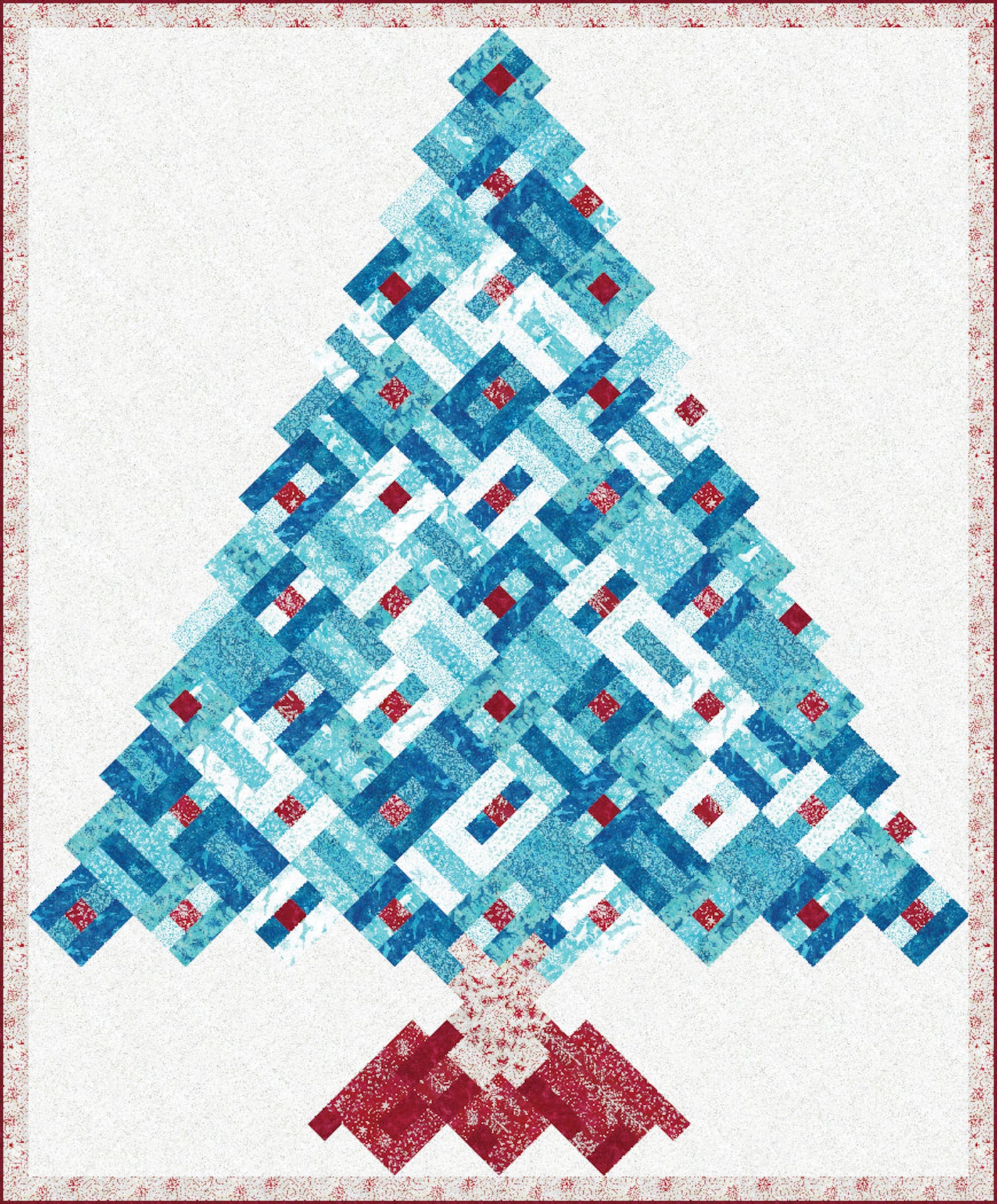 Lighting the Tree Pieced Quilt Pattern, Digital Sewing Instructions ...