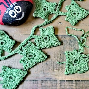 Crochet Pattern for Ivy Leaves garland trail