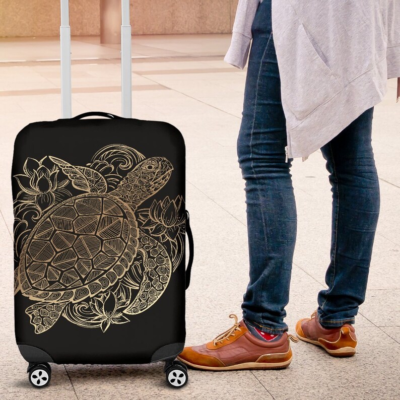 Sea Turtle Luggage Suitcase Cover Turtle Gift Item Luggage | Etsy