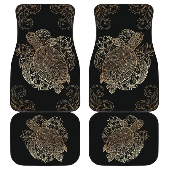 Sea Turtles Front And Back Car Mats Turtle Car Floor Mats Etsy