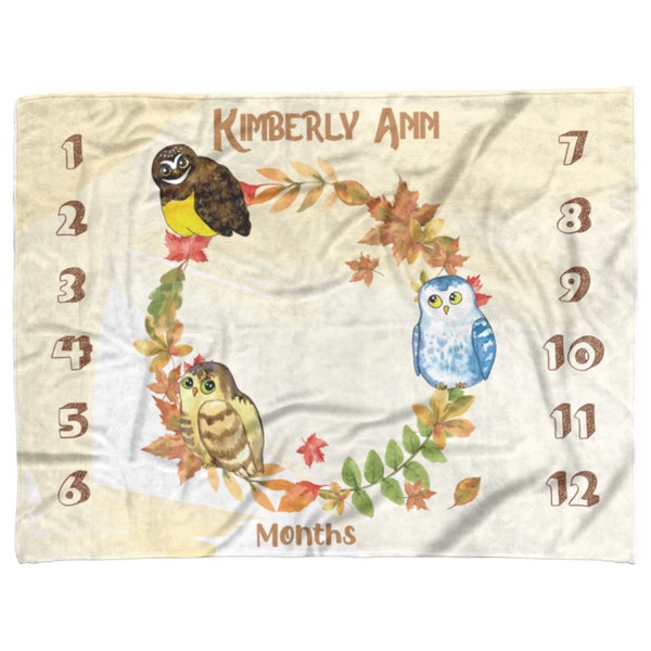 Owl Baby Blanket Etsy