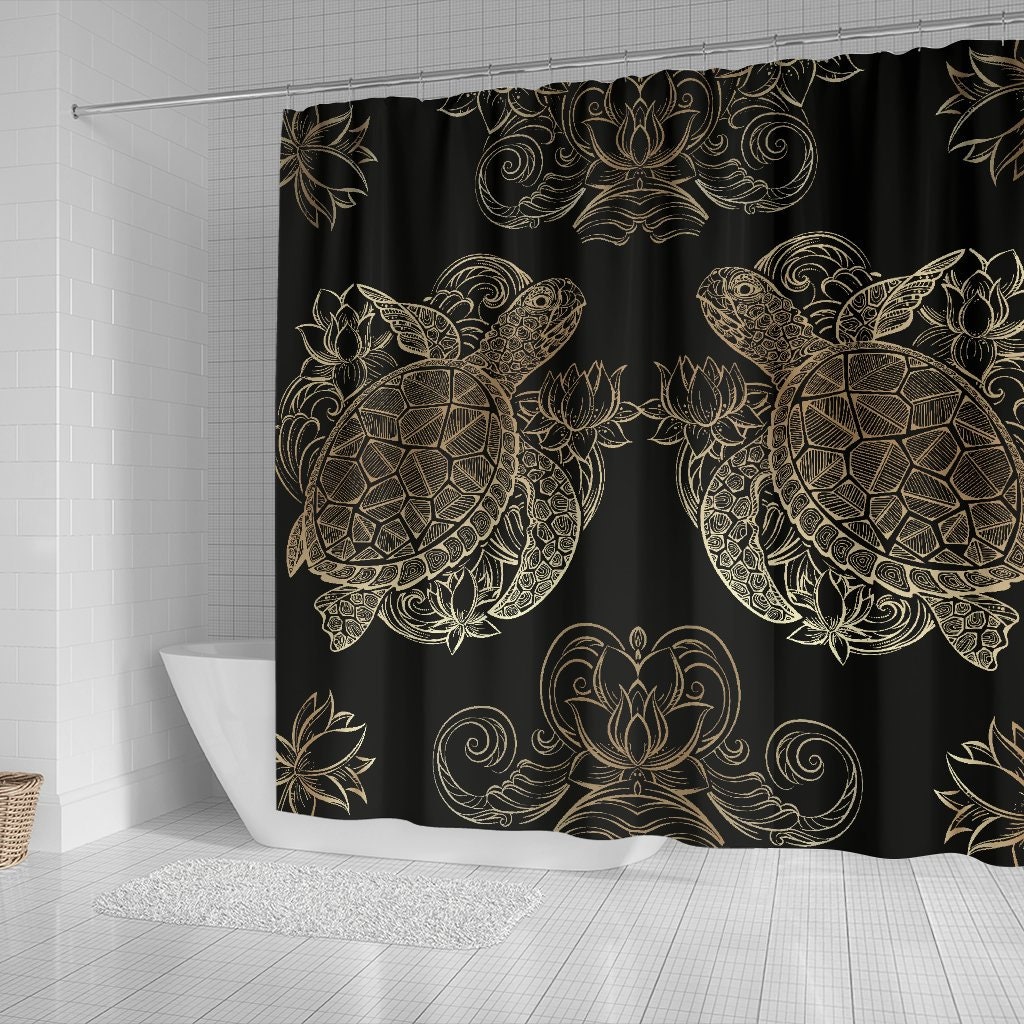 Meeresschildkröte Duschvorhang coole Schildkröte Bad Bad | Etsy
