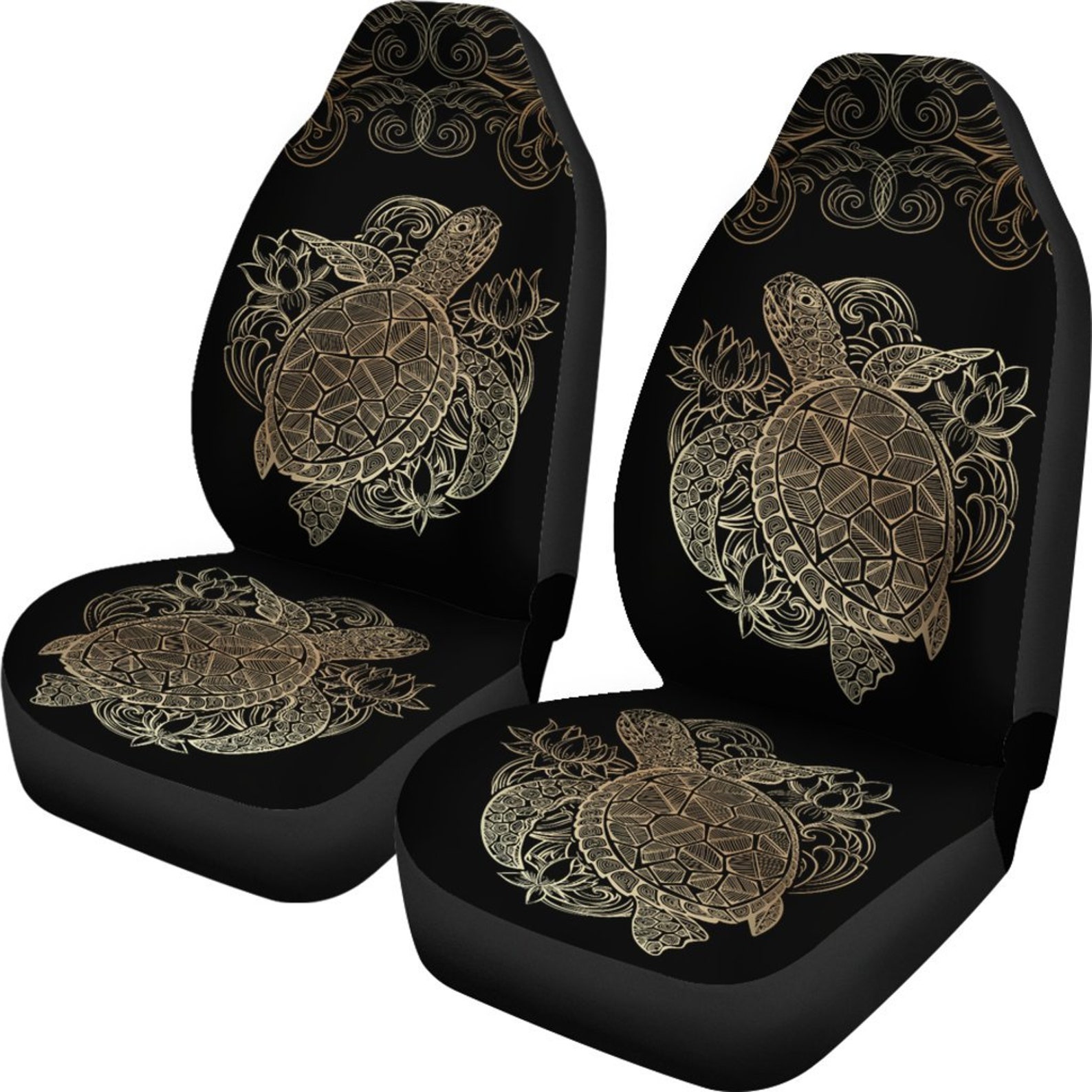 Best Sea Turtle Car Seat Covers Sea Turtle Lover Front Car Etsy
