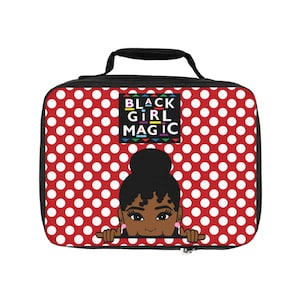 Black Girl Magic Backpack, Lunch Box, Journal (Notebook) et Pencil Pouch, Black Children Bookbag Set, Girl Back to School Set image 2