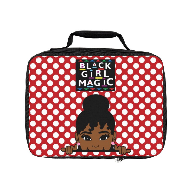 Black Girl Magic Backpack, Lunch Box, Journal (Notebook) et Pencil Pouch, Black Children Bookbag Set, Girl Back to School Set image 2