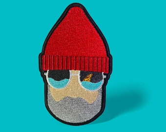 Steve Zissou Embroidered Iron-On Patch, Wes Anderson Movie Fan Gift