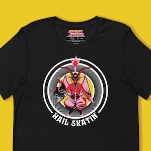 Baphomet Hail Skatin&#39; Tee: Unisex Roller Skate Apparel