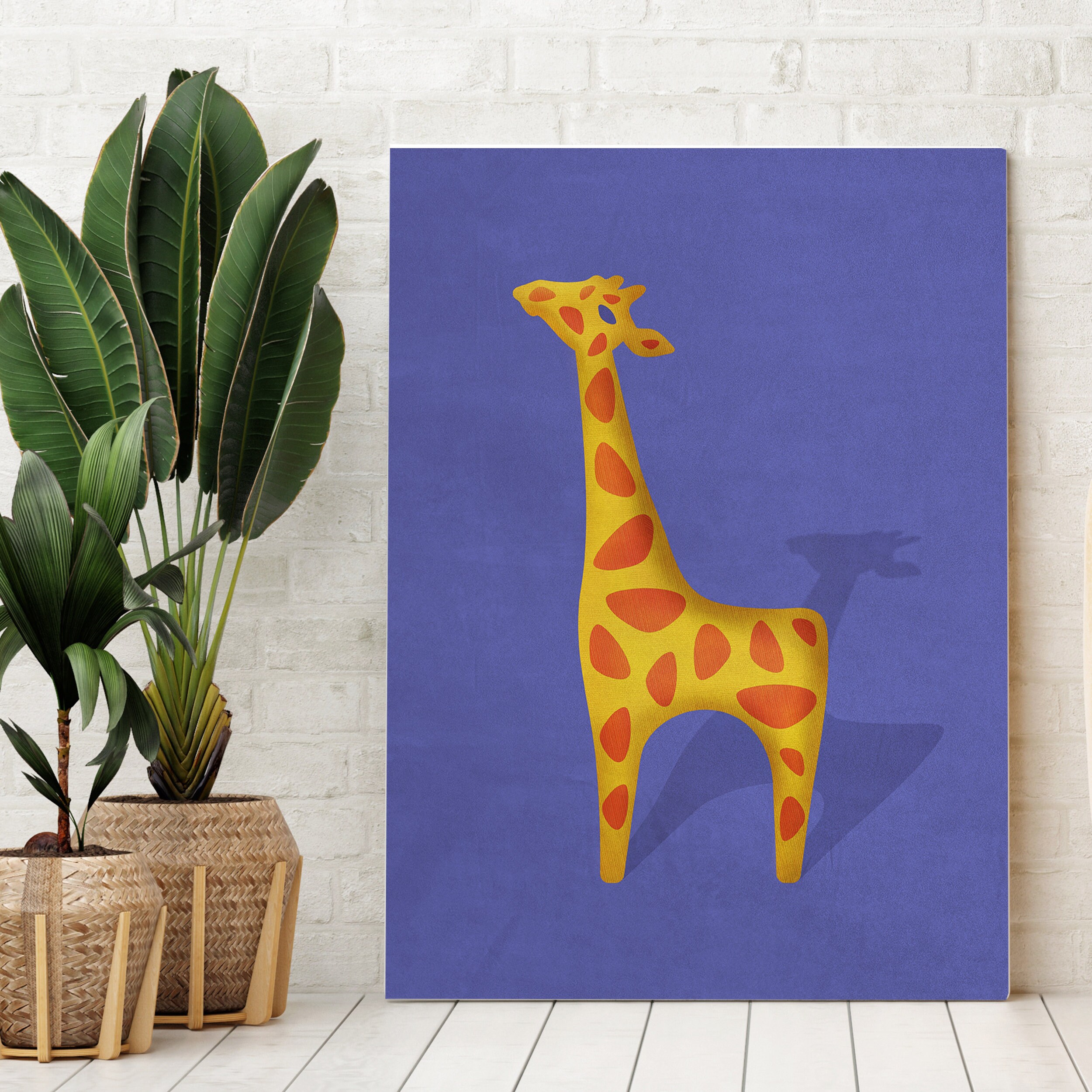 Colorful Giraffe Nursery Art Print Baby Room Decor Baby Etsy