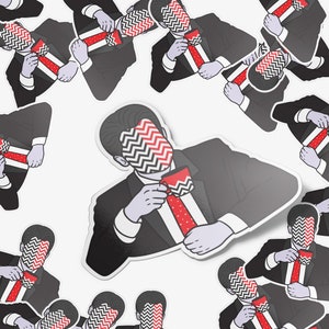 Agent Dale Cooper Twin Peaks Inspired Abstract Sticker, TV Show Gifts, David Lynch