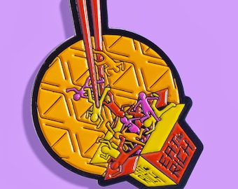 Eat the Rich Enamel Pin: Anti-Capitalist Political Lapel Pin