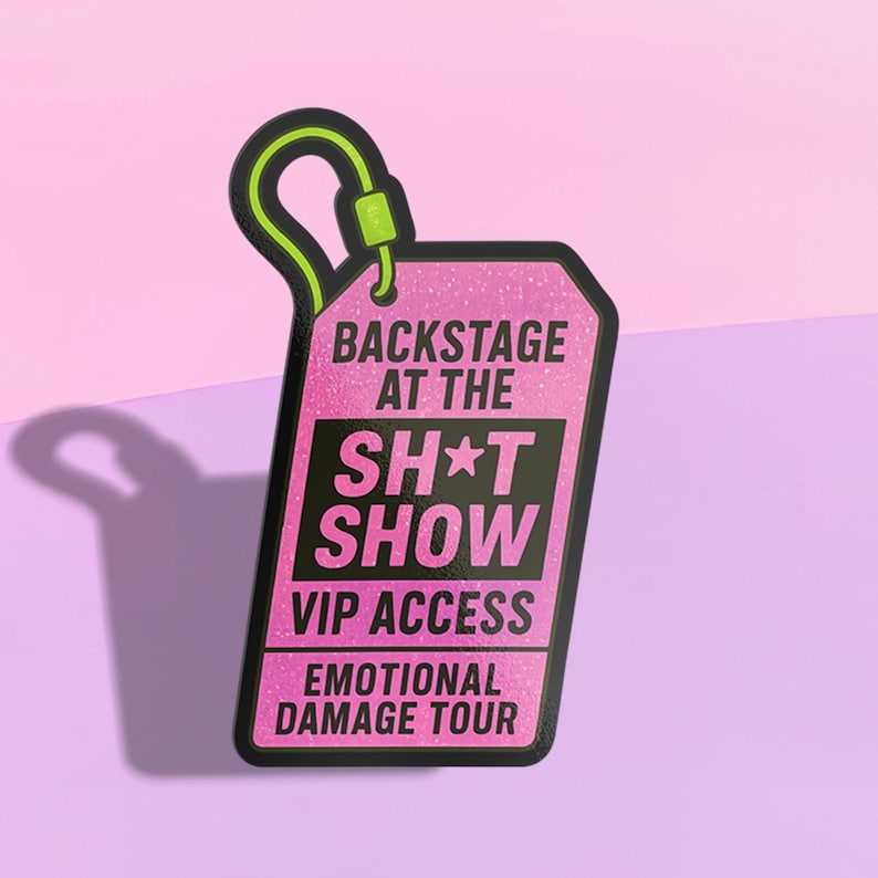 Funny Backstage Sh*t Show Meme Sticker for Laptops, Water Bottles ...
