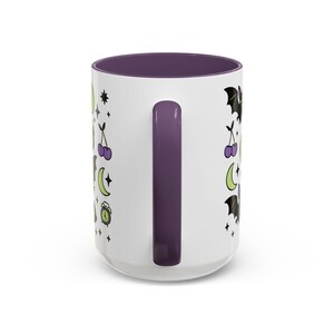 Tazza con pipistrello in stile gotico pastello: tazza da caffè spettrale, decorazione alternativa per la casa immagine 11